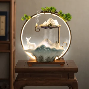 LED Deer Water Fountain