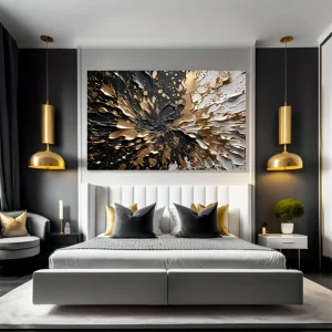 Black & Gold Wall Mural