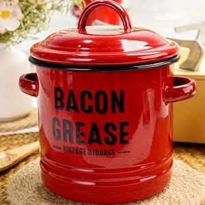 Enamel Oil Storage Pot